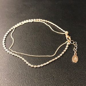 3/$20 - Silver double chain anklet